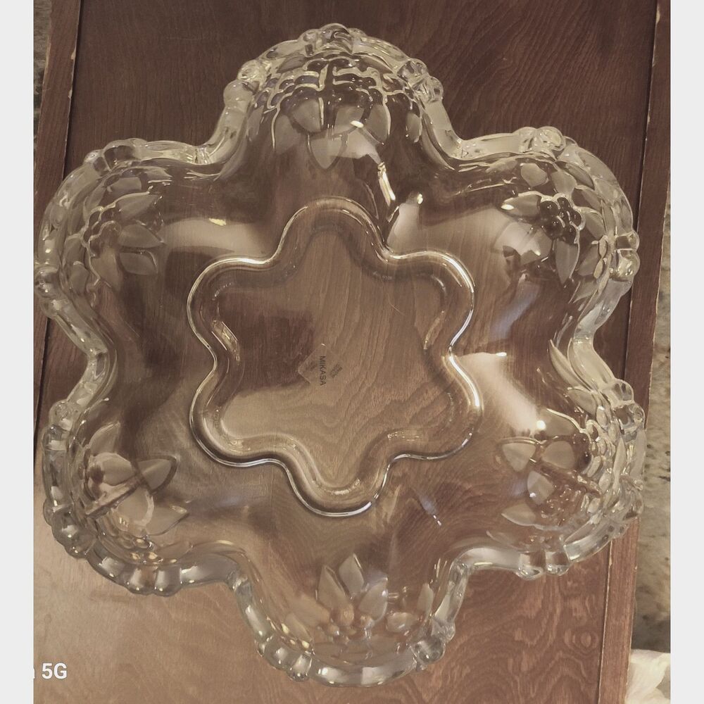 Walther Crystal Carmen Hostess Serving Bowl‎ by Mikasa Made in Germany